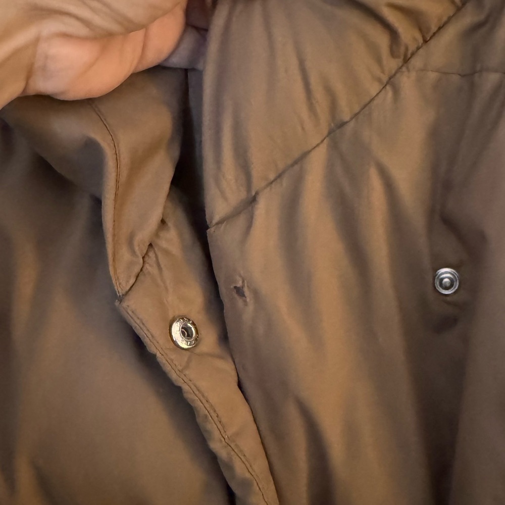 LOFT Tan Puffer Jacket Coat - Picture 5 of 8